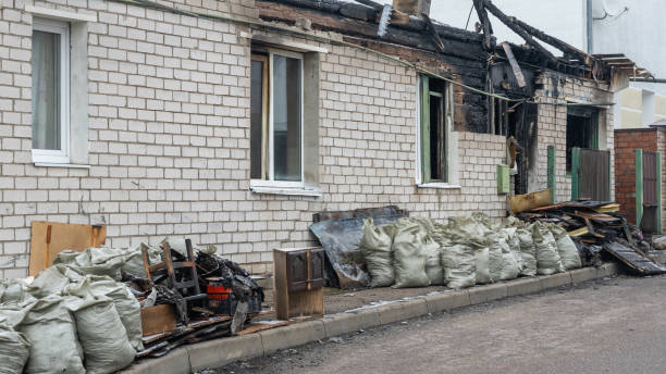 Professional Fire Damage Repair technician working in Glyndon, MD